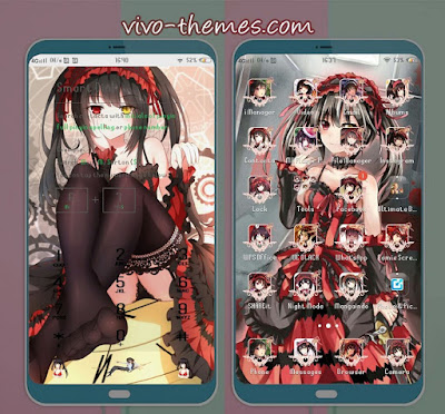 Date a Live Theme For Android Vivo