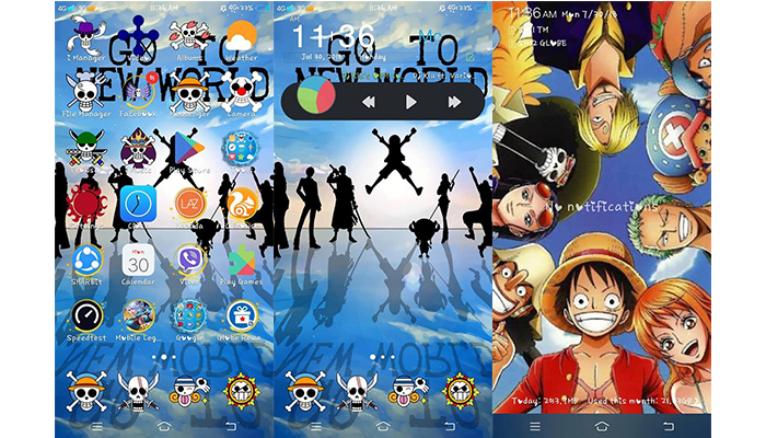 One Piece Theme For Vivo Android Smartphone