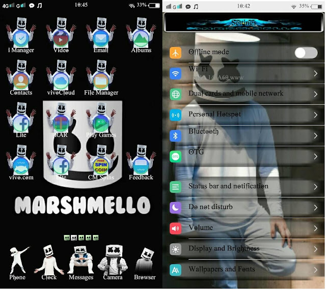 Marshmello Theme For Vivo Smartphone