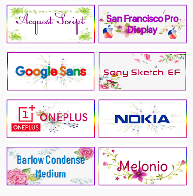 Download Font Untuk Vivo (29 Fonts)