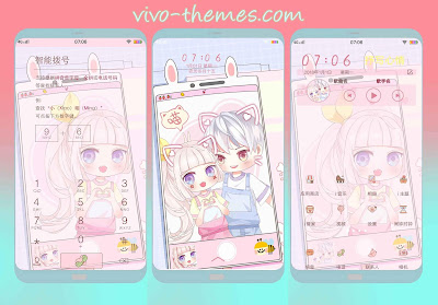Couple Anime Theme For Vivo Android