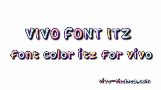 Colorful Font ITZ